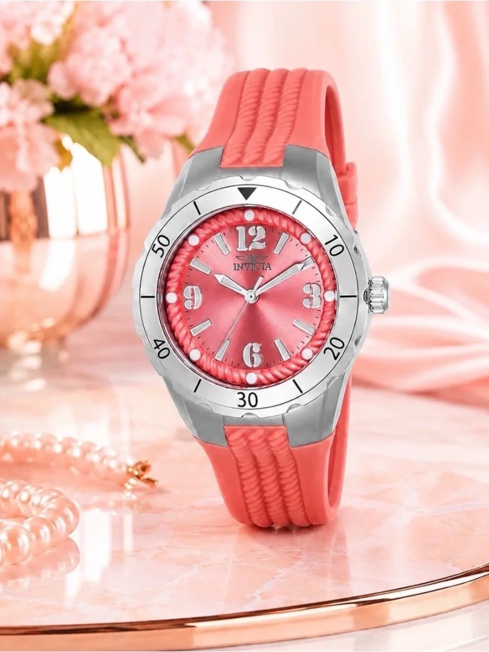 Invicta Angel Halo Women's Watch | 38mm | Pink | 24122 | $199 Msrp | Super Cute!